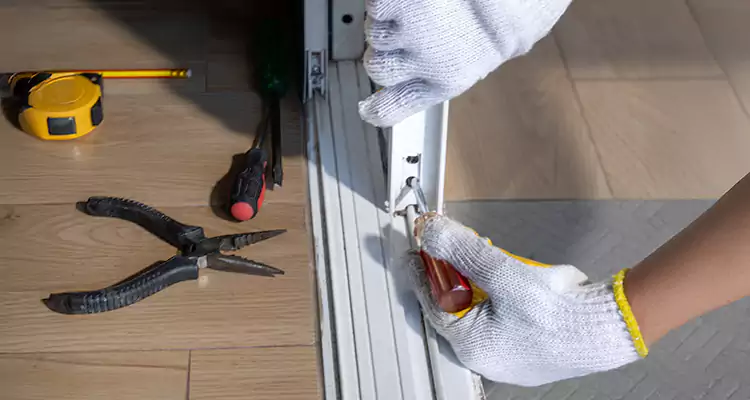 Backyard Sliding Door Track Repair in Westchase, FL